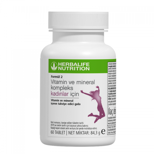 herbalife ürünleri Herbalife Formül 2 Vitamin & Mineral Kadınlar İçin