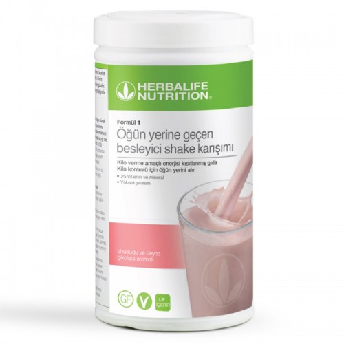Herbalife Formül 1 Ahududulu Beyaz Çikolatalı Shake 500g – Besleyici Öğün Yerine Geçen Karışım