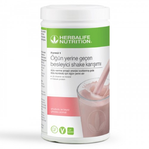 herbalife ürünleri Herbalife Formül 1 Shake Ahududu ve Beyaz Çikolata Aromalı