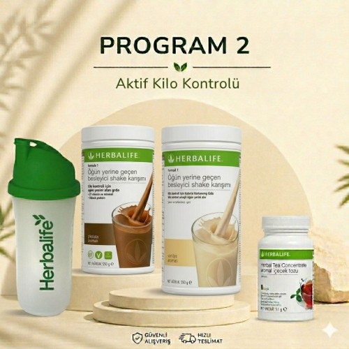 herbalife kilo kontrol programı, formül 1 shake ve bitkisel konsantre çay, dengeli beslenme ve kilo kontrol